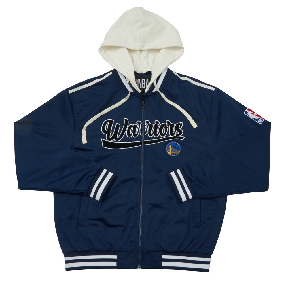 NBA 外套 美式 落肩 藍 連帽外套 勇士隊 3455140482