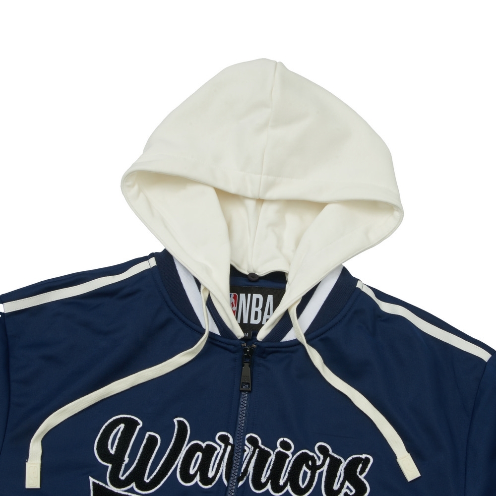 NBA 外套 美式 落肩 藍 連帽外套 勇士隊 3455140482