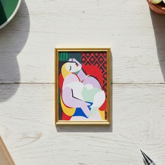 永恆畢卡索藝術畫框磁鐵｜《夢》