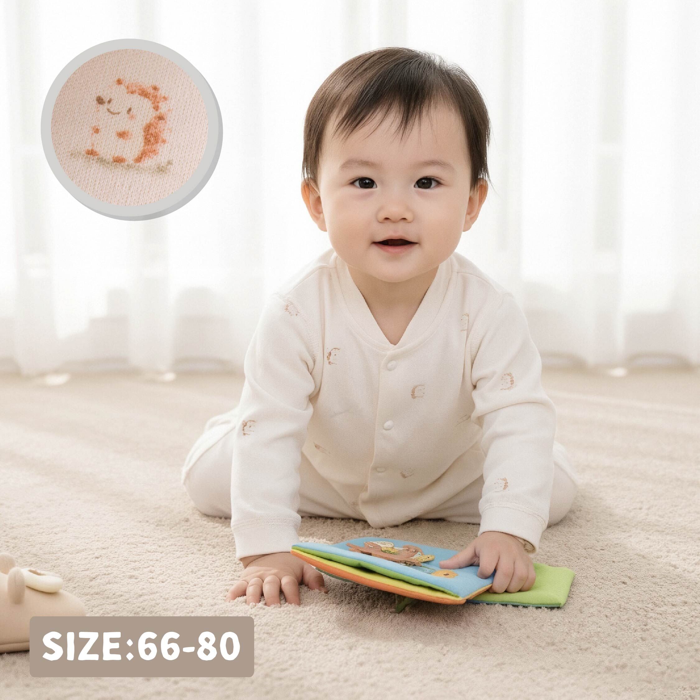 純淨系列【T3095】童趣滿版小刺蝟連身衣