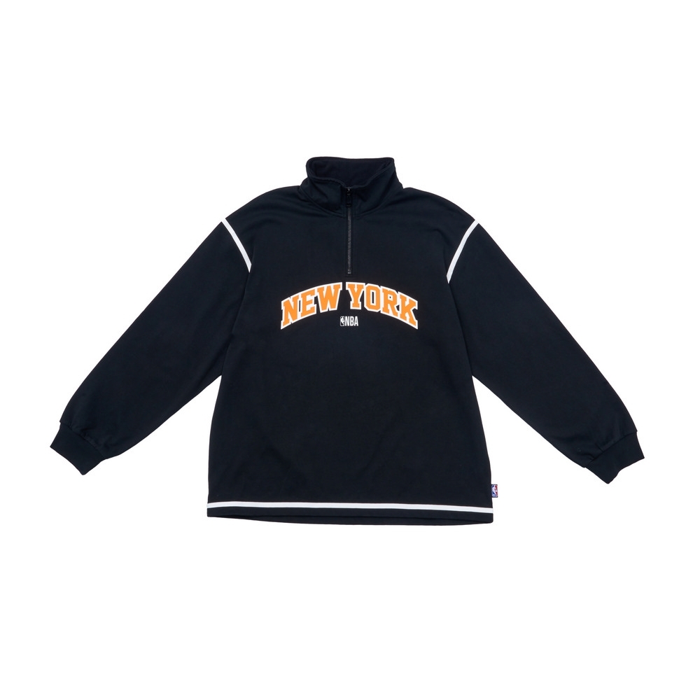 NBA 長T 半開襟 黑 長袖上衣 尼克隊 3451100120