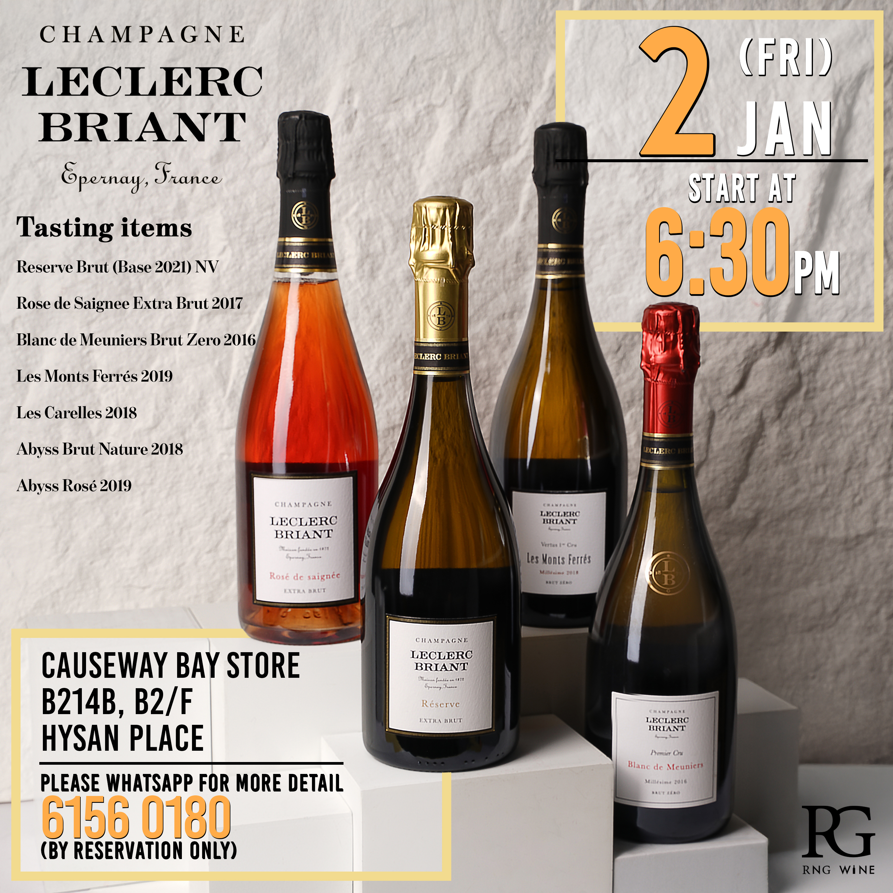 Champagne Leclerc Briant Tasting Ticket