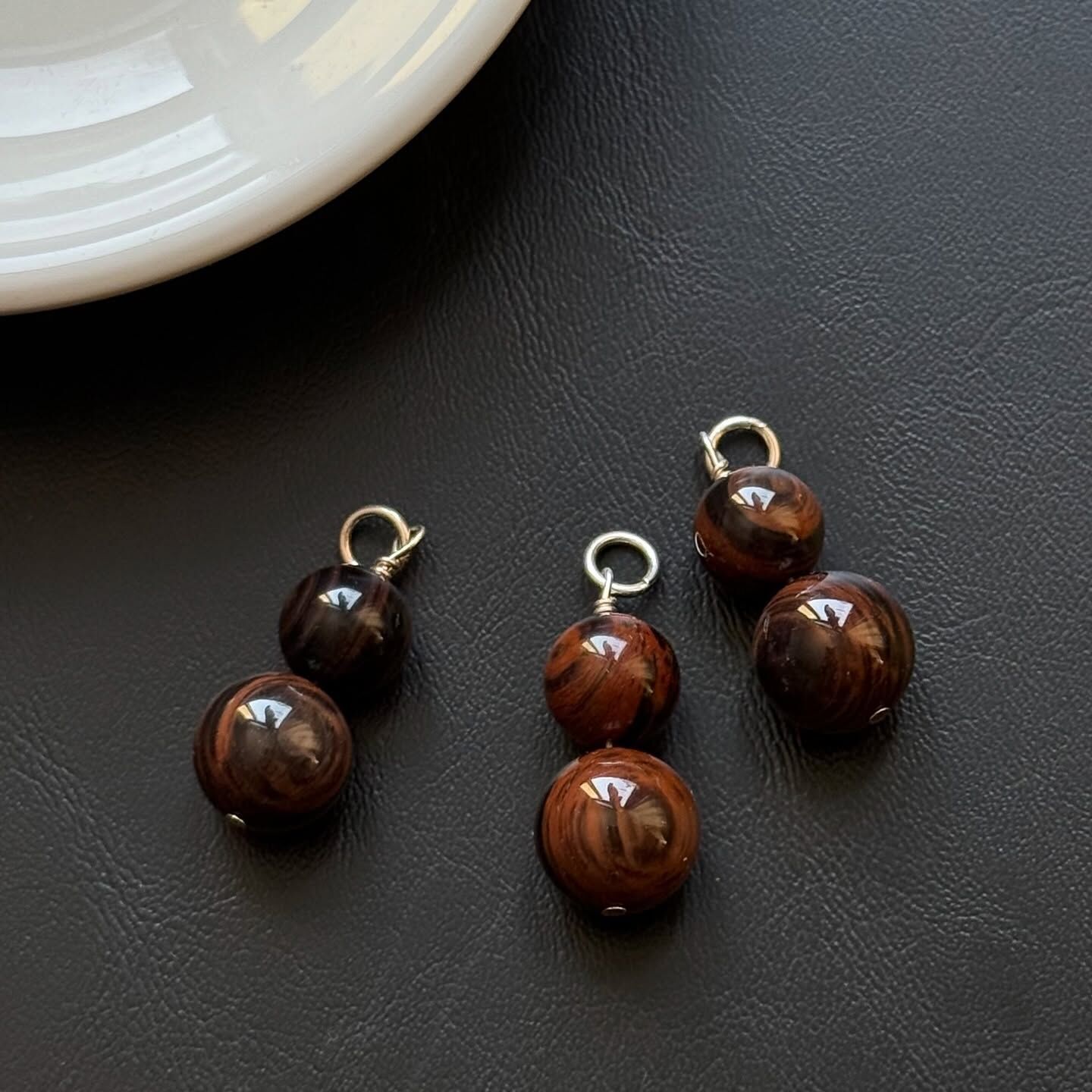 [原石] 天眼紅曜石 925銀項鍊吊墜 葫蘆