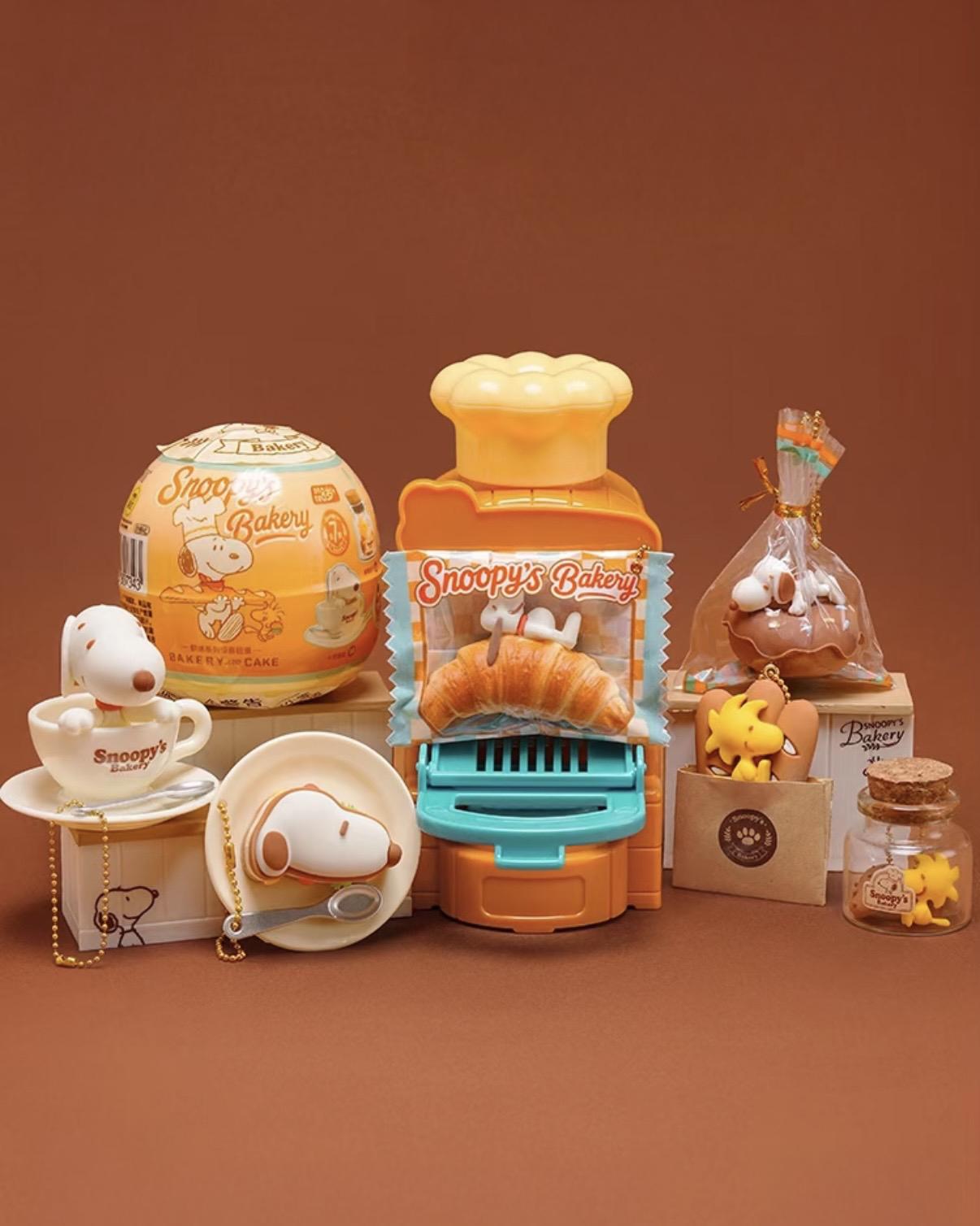 SNOOPY 史努比 烘焙工坊 驚喜扭蛋 歐拉夫 OLAF 糊塗史塔克 吊飾 鑰匙圈 / 預購