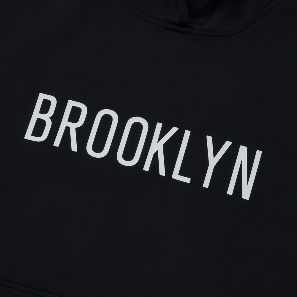 NBA 帽T 寬版 黑 連帽T恤 籃網隊 3455105520