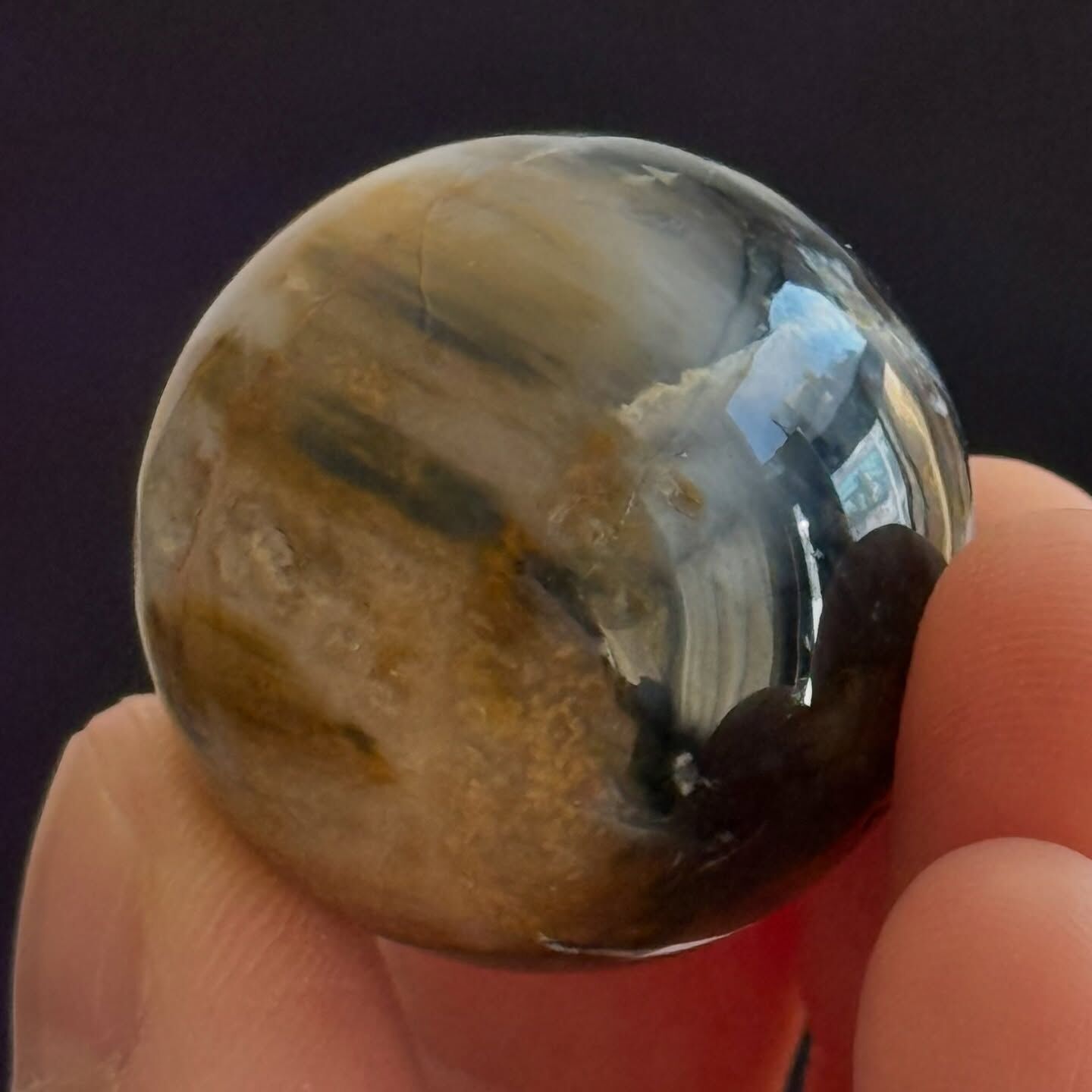 [原石] 玉化彼得石 水晶球 約 25mm