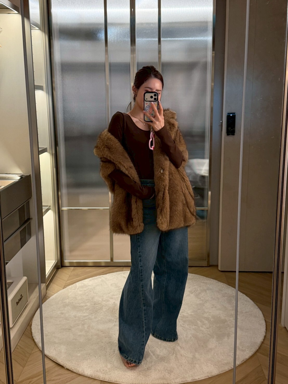 #AD109高腰車線牛仔褲