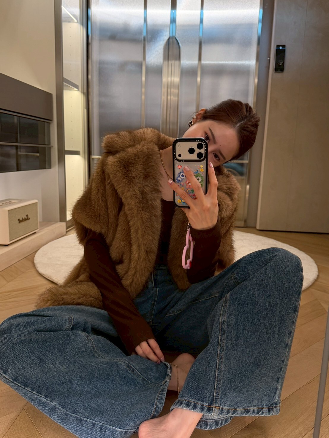 #AD109高腰車線牛仔褲