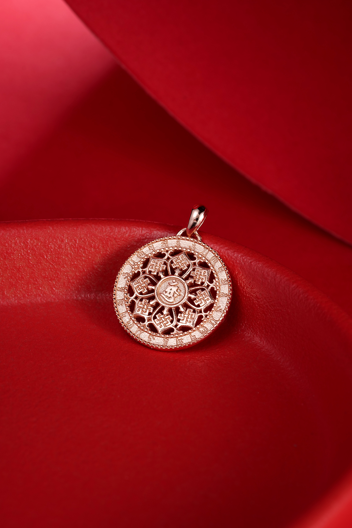 1223YT01-碧霞師傅YT-"密宗吊墜 大日如來 (羊/猴)" (鍍玫瑰金20mm) A1A, (鍍黃金20mm) A1B, (鍍白金20mm) A1C, (鍍白金26mm) A1D (A1)