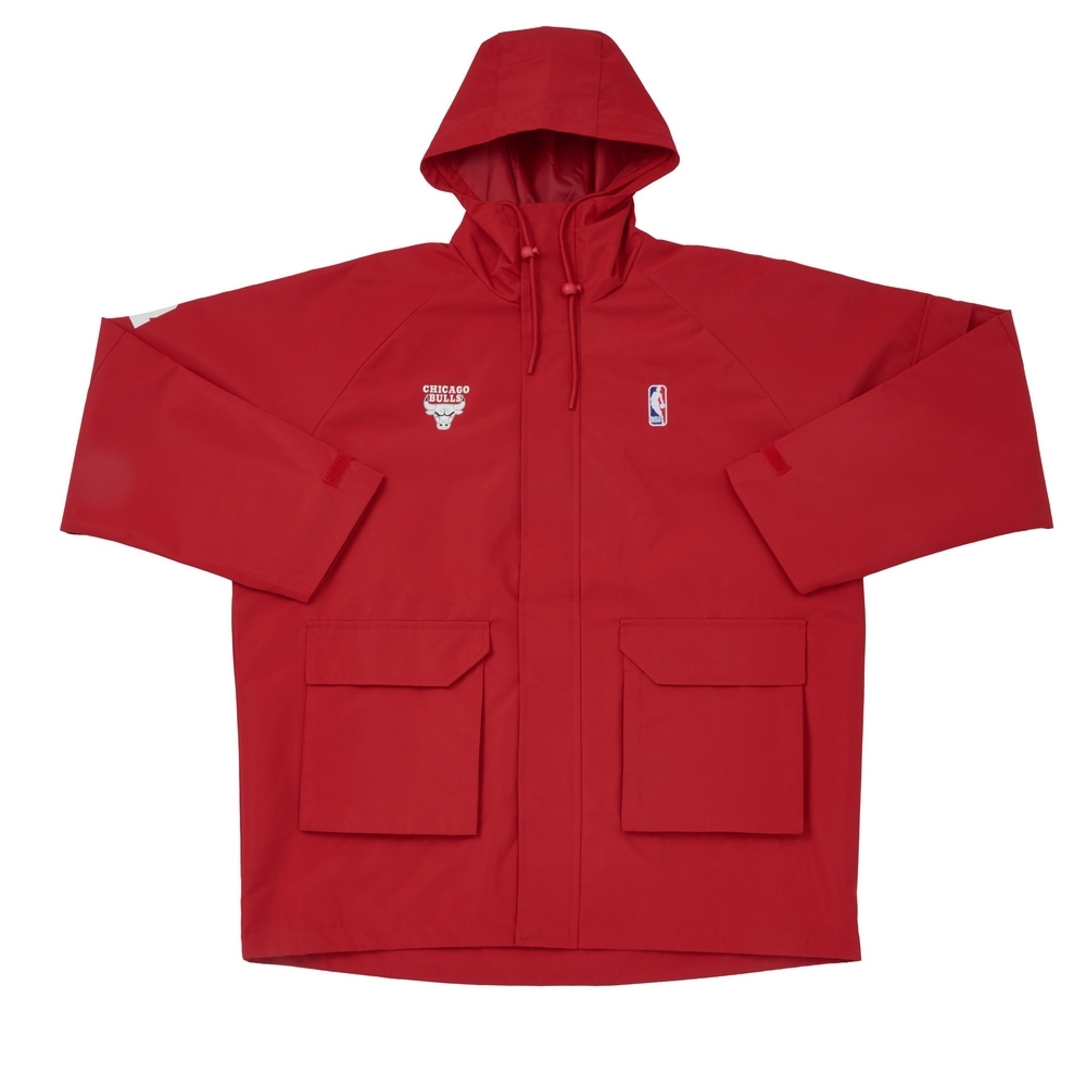 NBA 外套 寬版 紅 衝鋒外套 公牛隊 3455142042