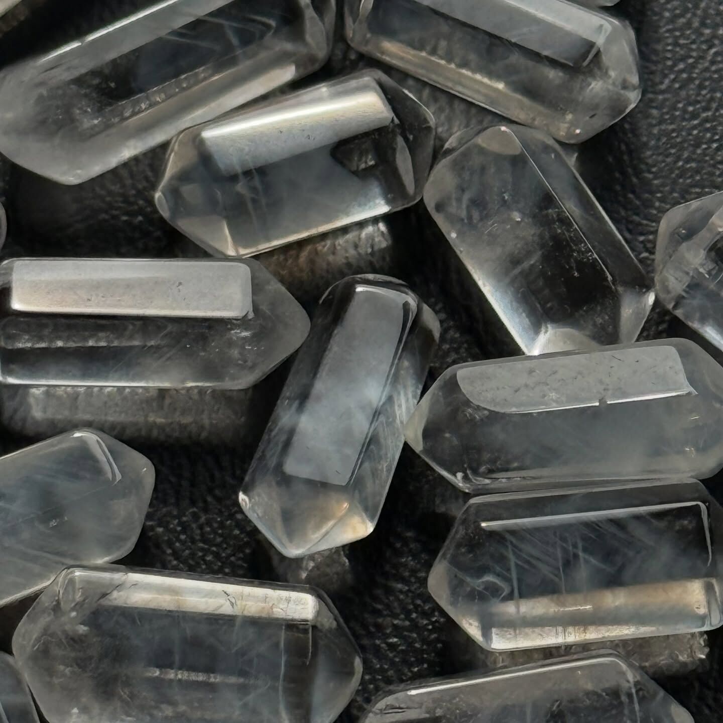 [原石] 藍針水晶 迷你雙尖