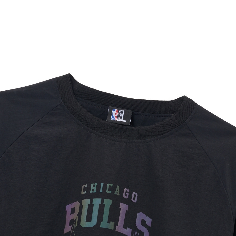 NBA 大學T 寬版 變色龍 黑 長袖上衣 公牛隊 3455149120