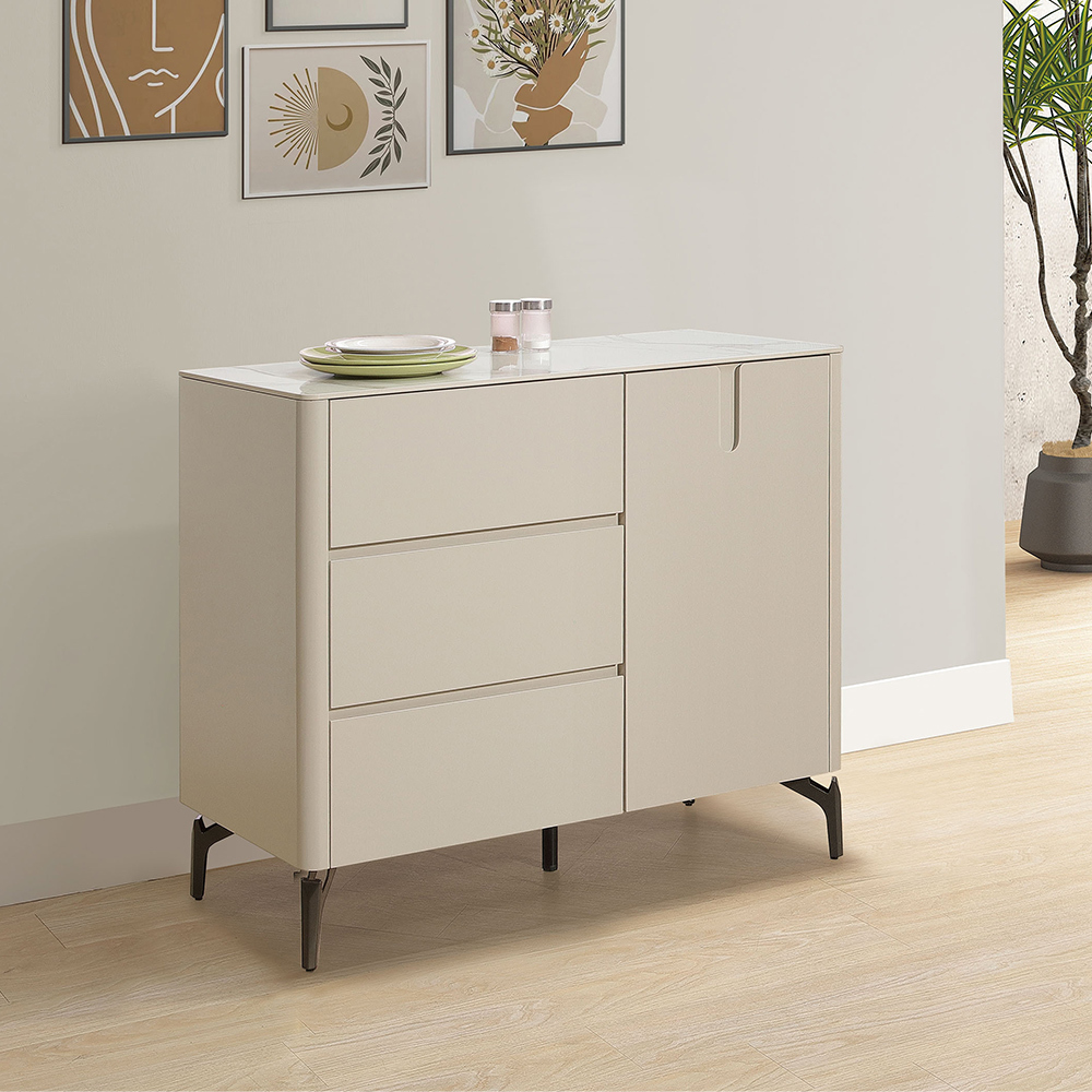 康斯坦3.3尺岩板收納餐櫃/碗盤櫃/置物矮櫃/電器櫃/玄關櫃