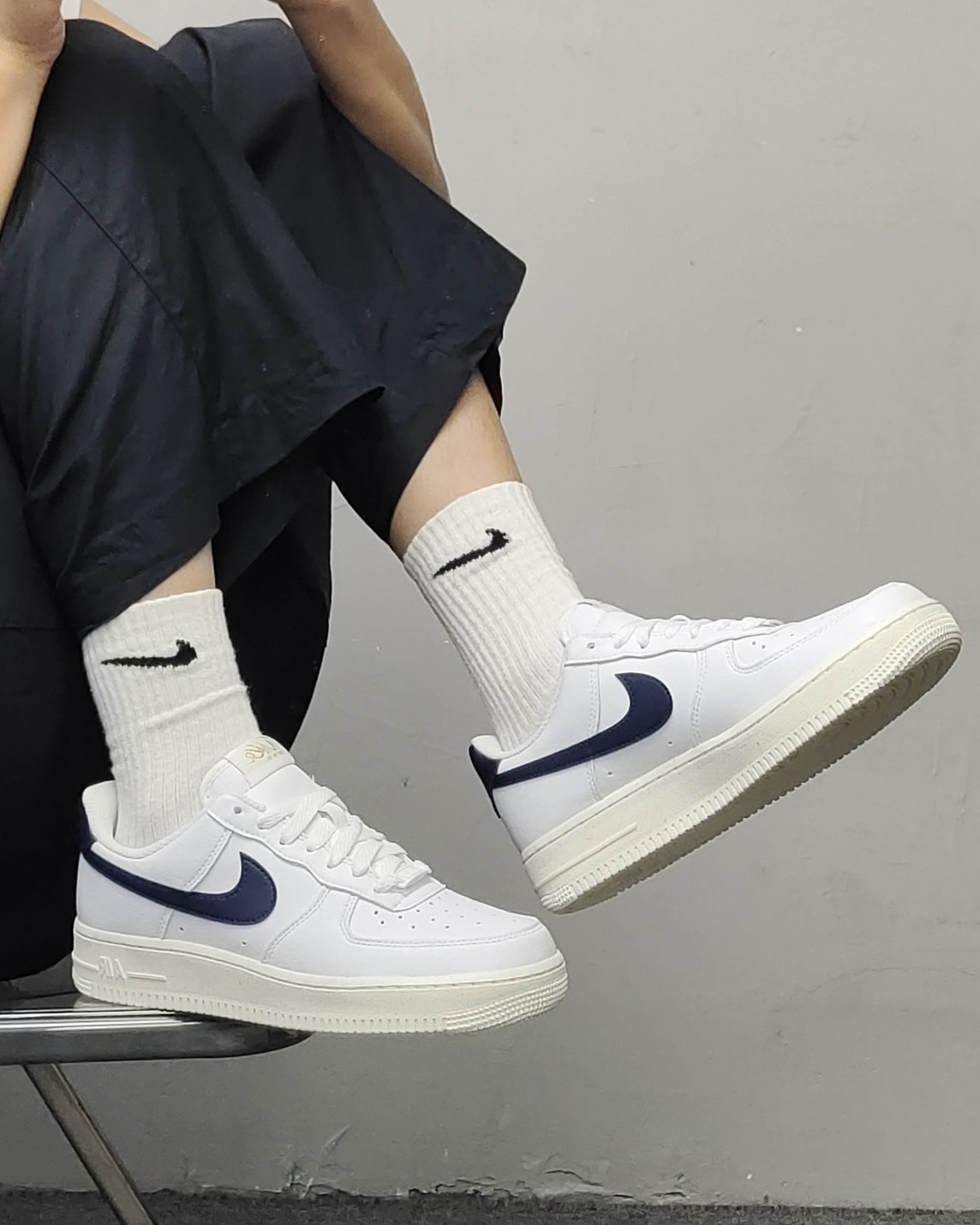 <限量下殺> Nike Air Force 1 "Olympi" 金標 奶油海軍藍 現貨