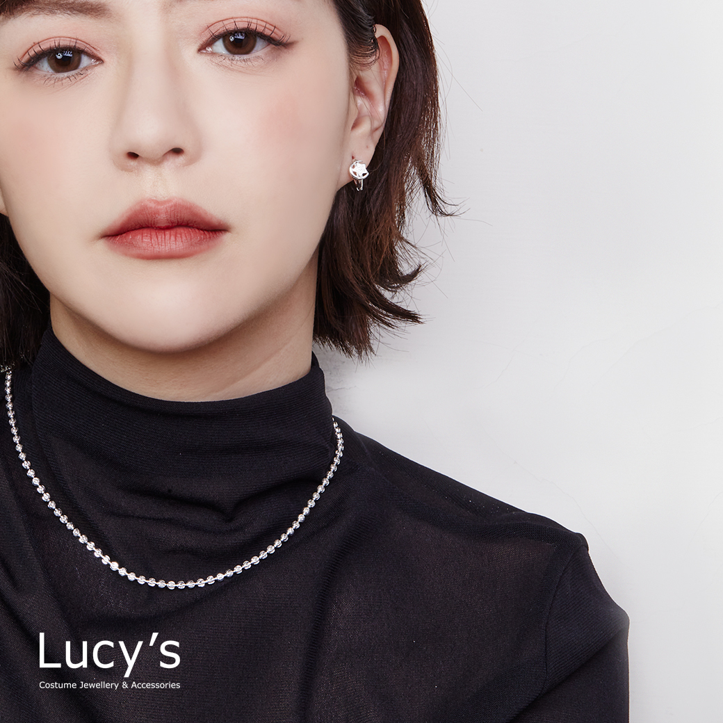 925純銀 鏤空球鍊 項鍊 (126284)