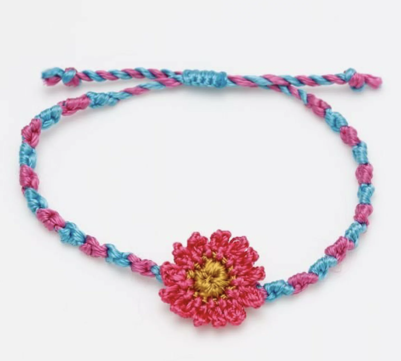 Amina 萬壽菊花手繩 - IARZ4101 - 橙色 / 藍色x粉色 (1219)