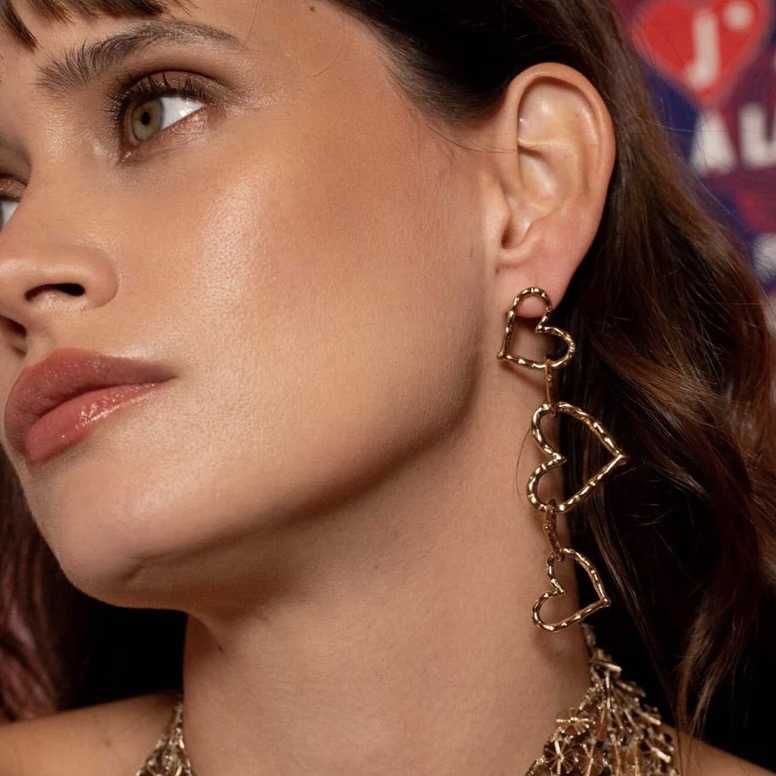 BOHM PARIS-Devikia五環愛心耳環