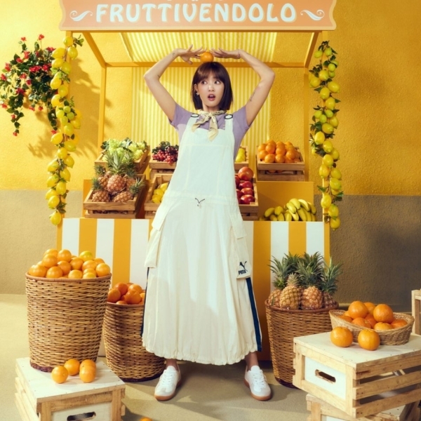 PUMA 吊帶裙 流行系列T7 米色 工裝 連身裙 長裙 女 62812987