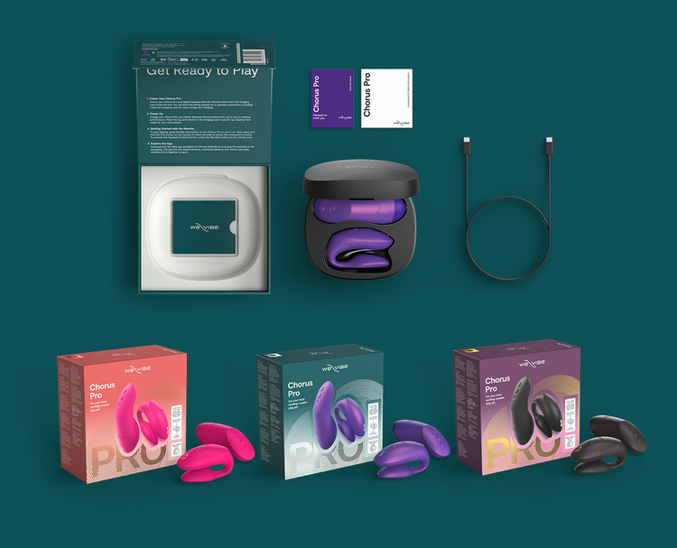 We-Vibe Chorus Pro 旗艦級氣囊握感雙人共震器 手機遙控 智能遙控