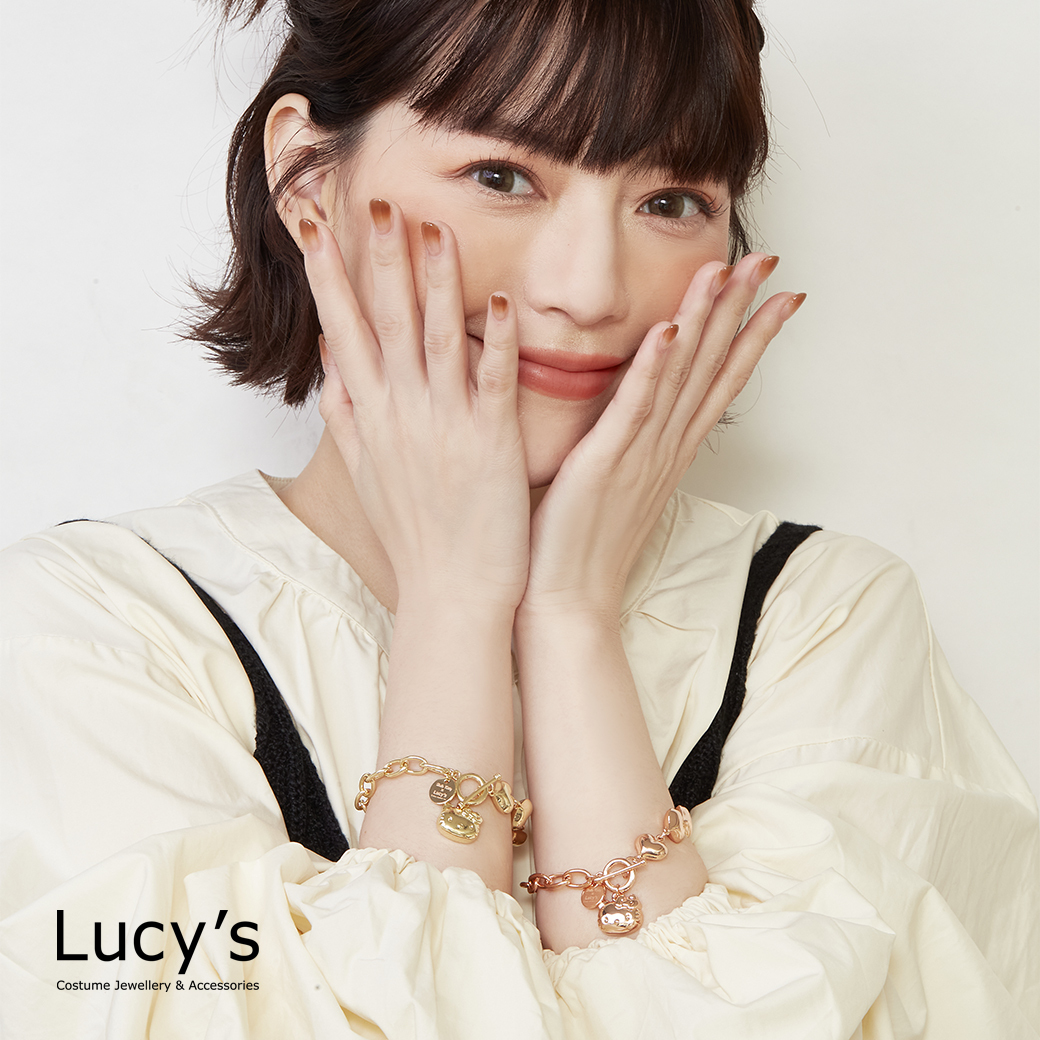 Lucy's X Hello Kitty 限量聯名 Cutie 愛心T扣手鍊 (三色) (128606/128607/128608)