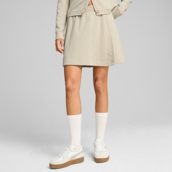 PUMA 短裙 流行系列 淺卡其 ARTISANAL 假兩層 女 62997168