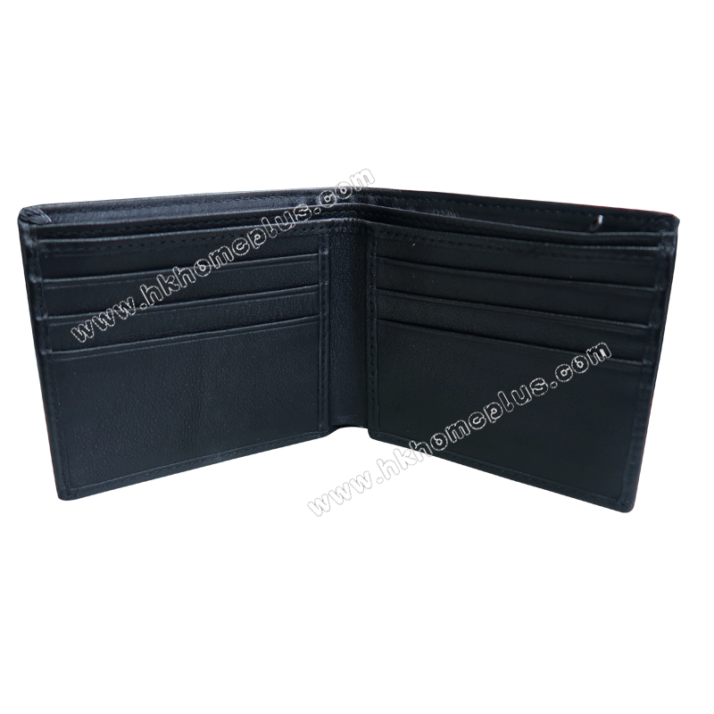 男裝牛皮兩摺銀包  #99013