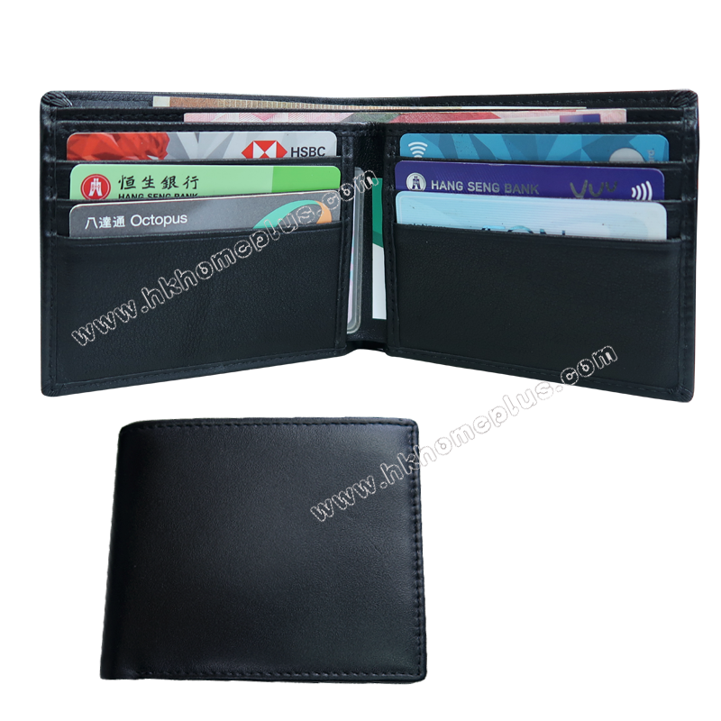 男裝牛皮兩摺銀包  #99013