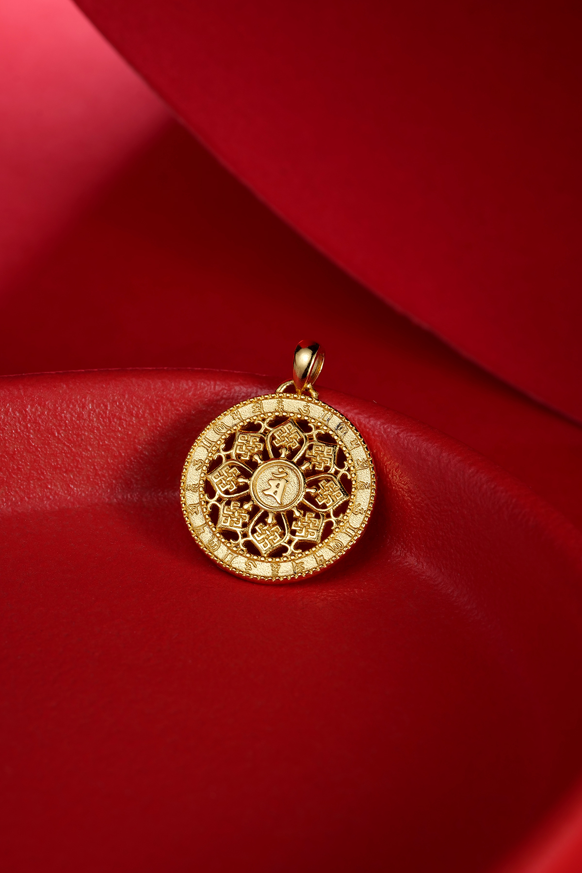 0225YKT03-碧霞師傅YKT-文殊菩薩 (兔) (鍍玫瑰金20mm) A3A, (鍍黃金20mm) A3B, (鍍白金20mm) A3C, (鍍白金26mm) A3D