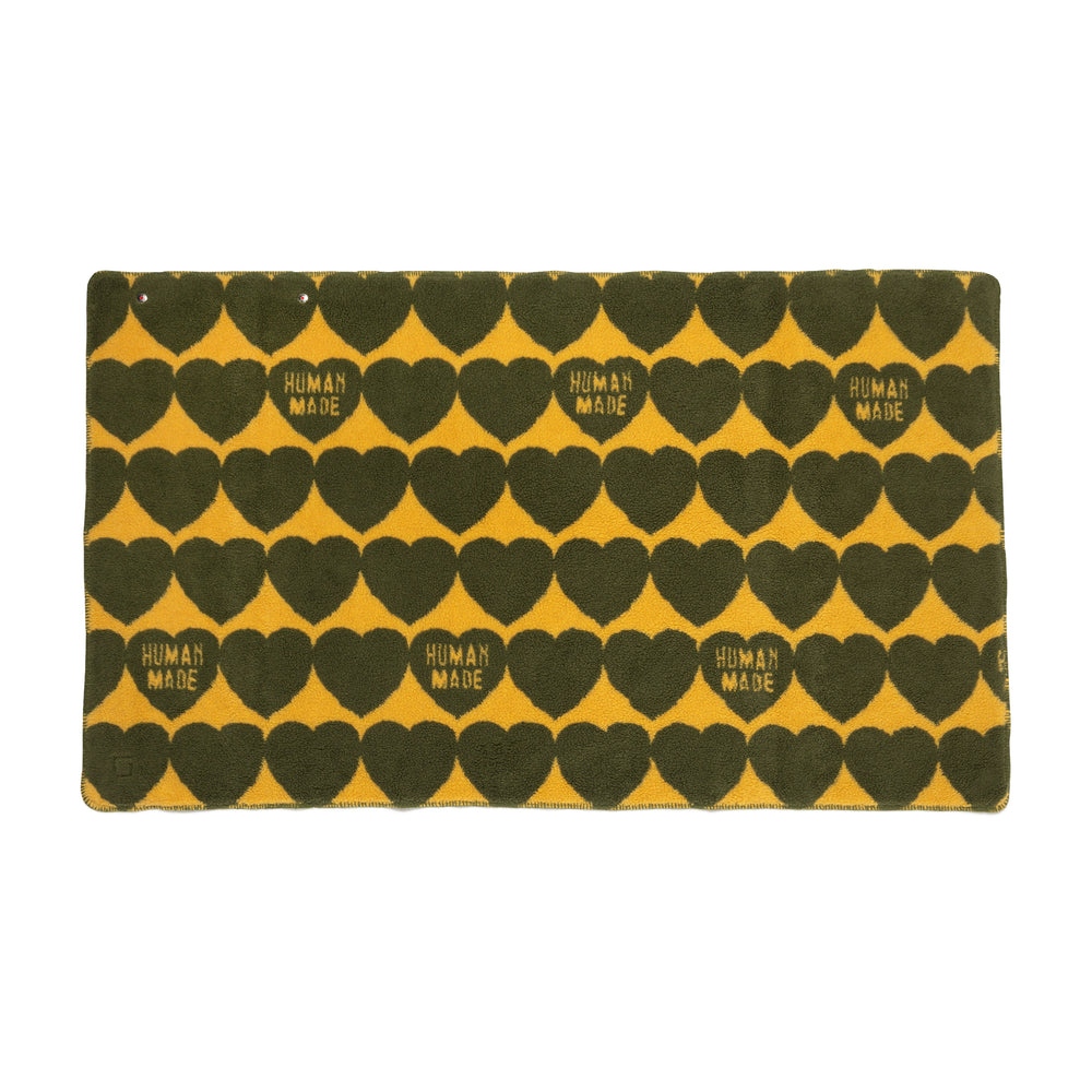 2025AW HUMAN MADE HEART FLEECE BLANKET 搖粒絨 滿版 愛心 披肩 毛毯 現貨 HM30GD093