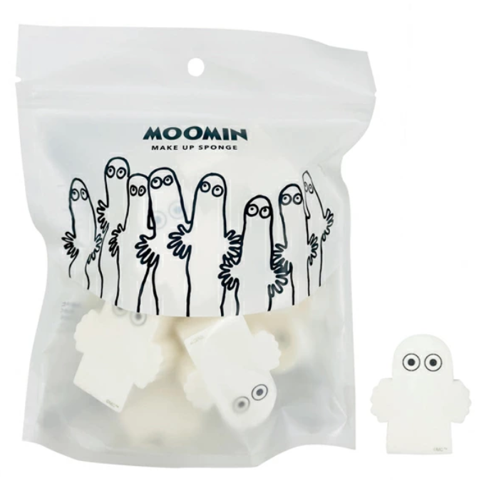 (預購商品) MOOMIN 姆明 溜溜造型化妝棉／化妝海綿(10入)
