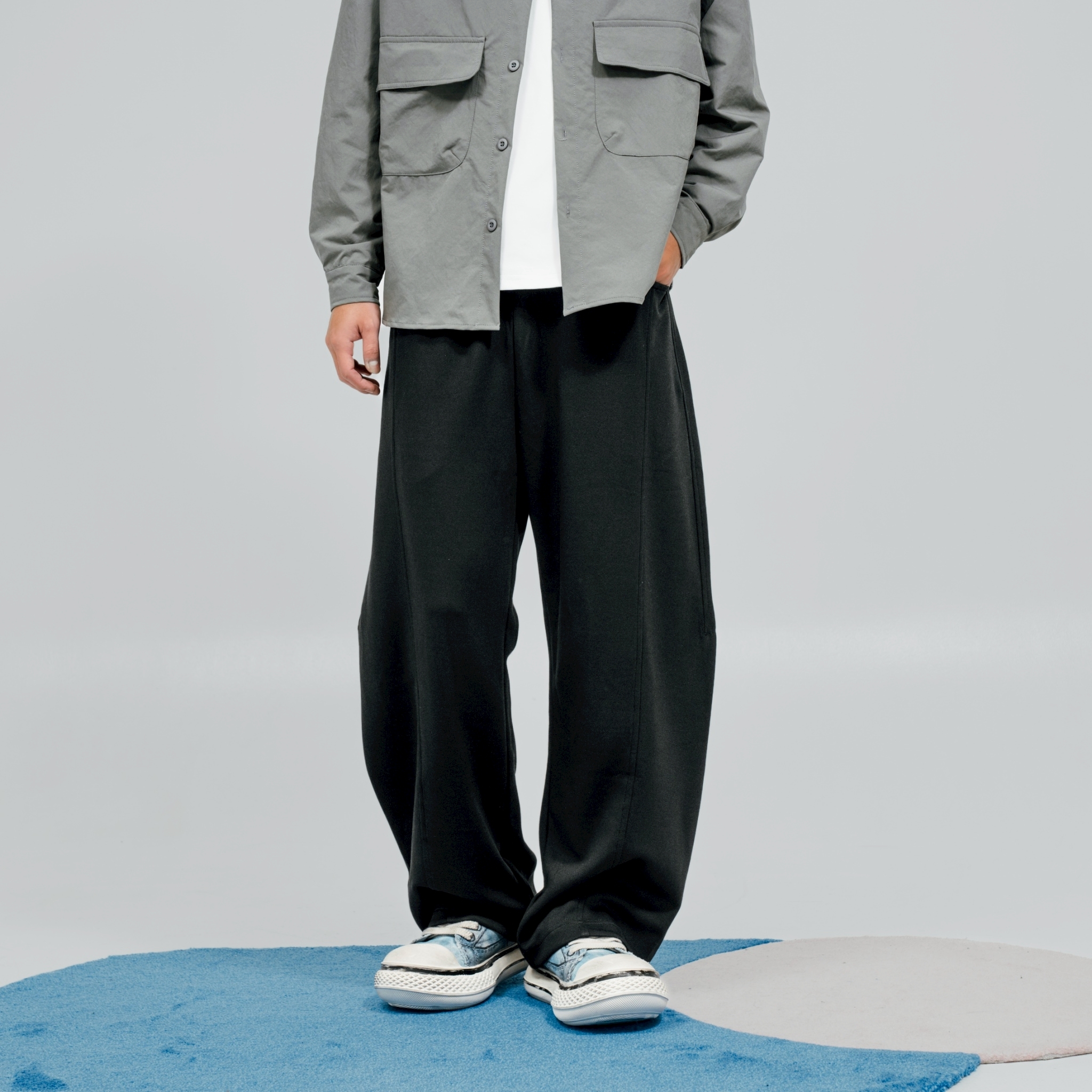 <台灣現貨>微彎刀親膚超彈力長褲 V0003