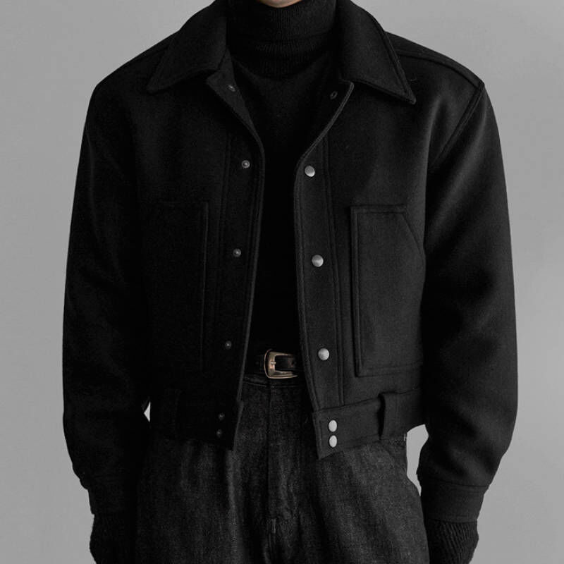 韓版特務超俐落工裝短版夾克外套