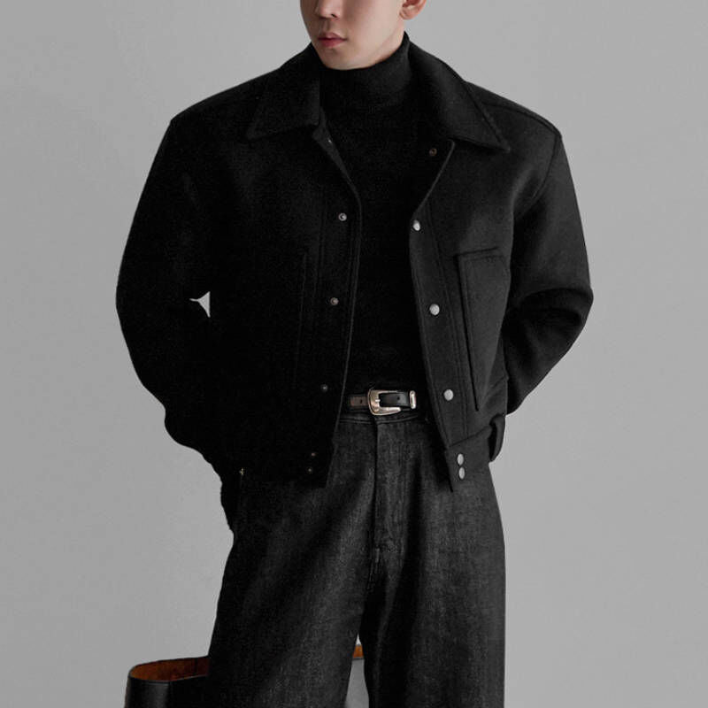 韓版特務超俐落工裝短版夾克外套