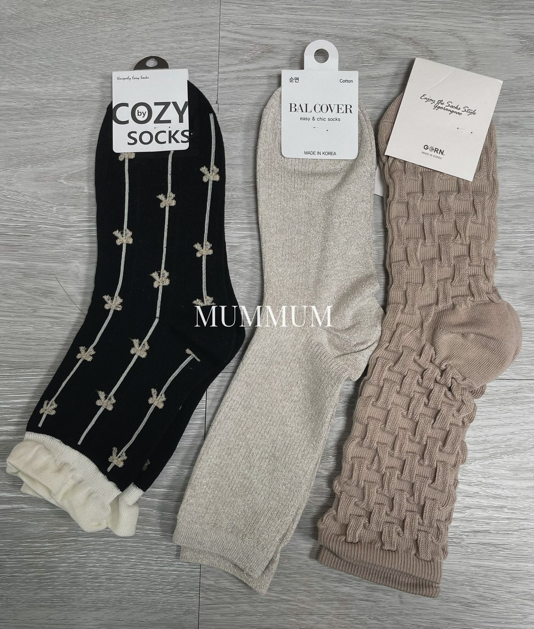 ac983/黑淺色系長襪