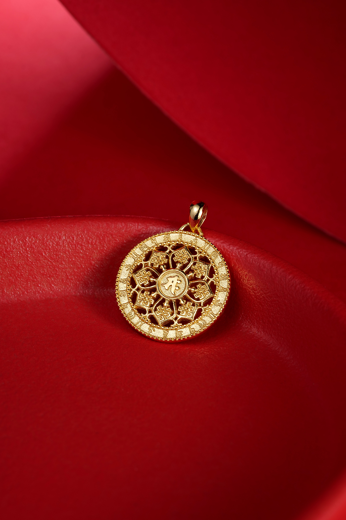 0225YKT05-碧霞師傅YKT-大勢至菩薩 (馬) (鍍玫瑰金20mm) A5A, (鍍黃金20mm) A5B, (鍍白金20mm) A5C, (鍍白金26mm) A5D