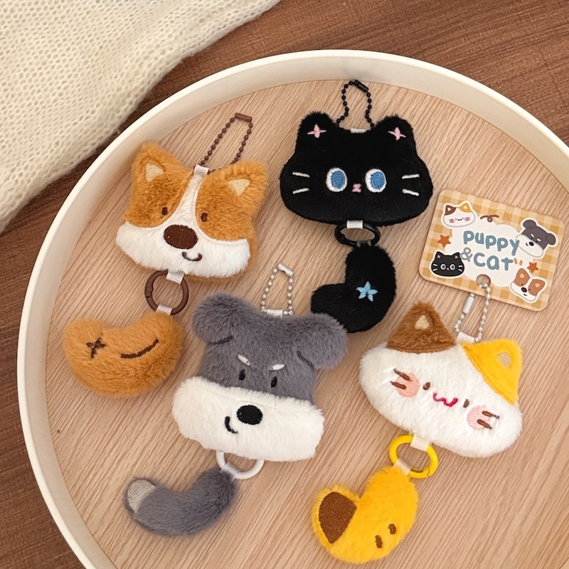 《12194》小尾巴晃晃狗狗貓貓吊飾