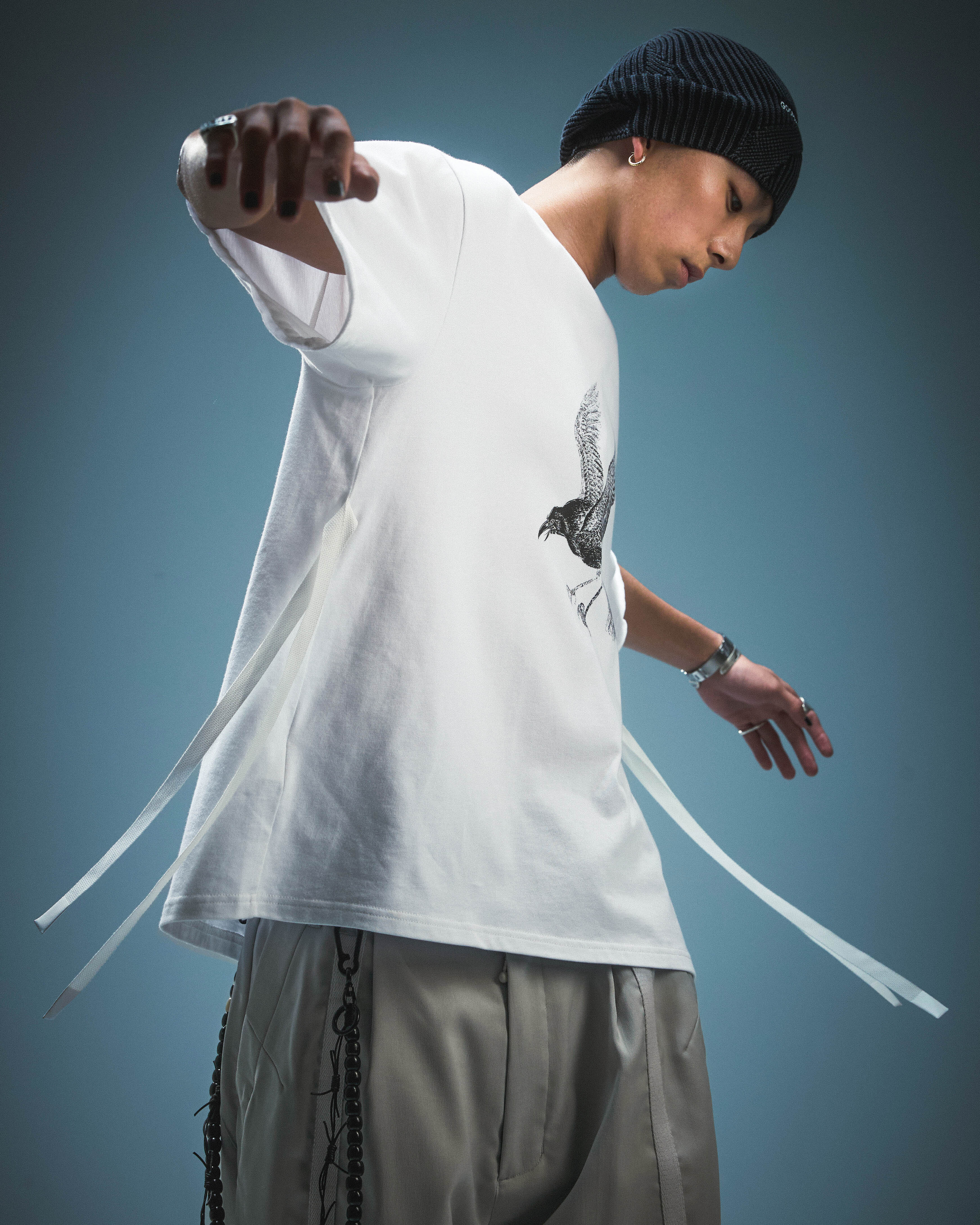 GOOPiMADE THE “Karasu” TEE - White