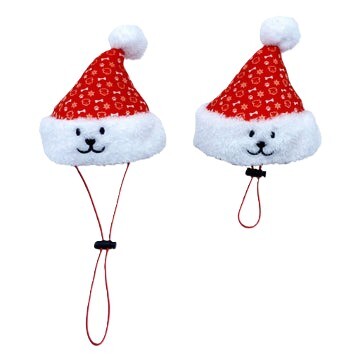 Woof² 聖誕老人帽藏食寵物玩具(長/短頭帶)