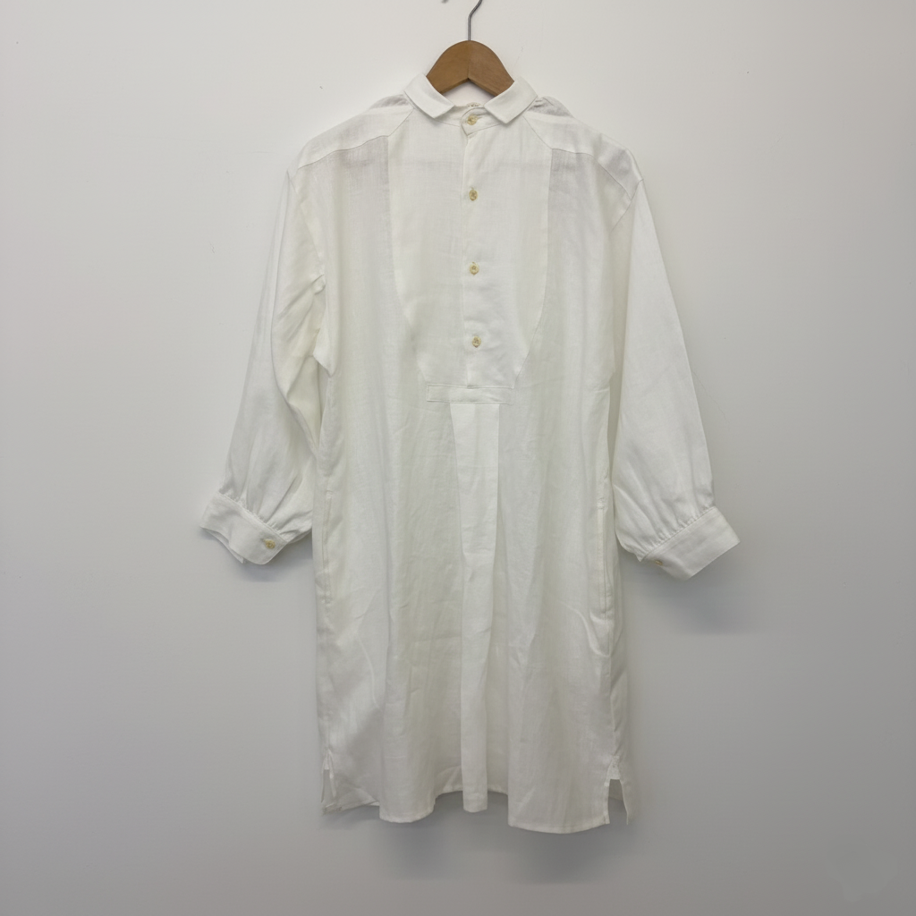 【預購】麻 法式工作服長袖洋裝