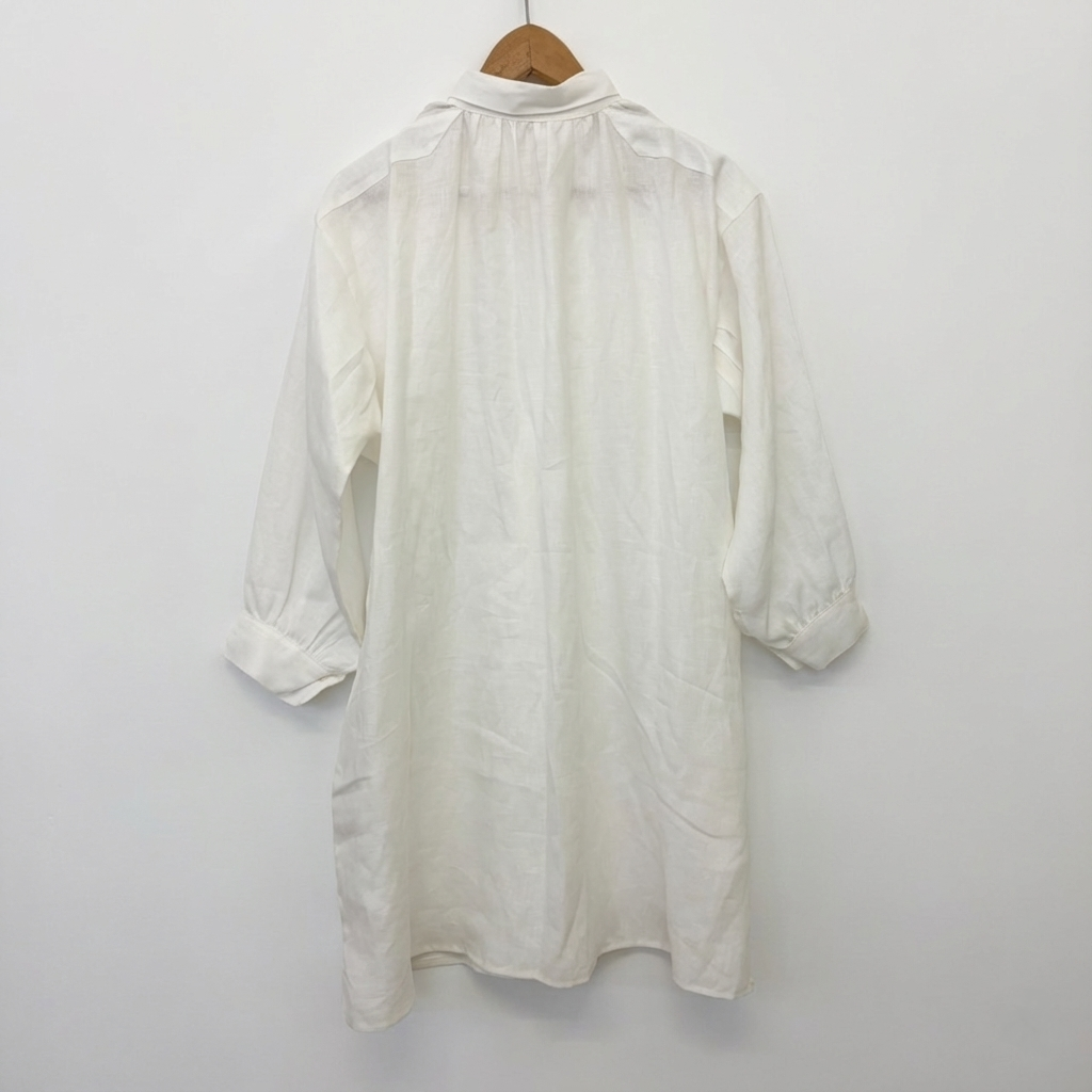 【預購】麻 法式工作服長袖洋裝