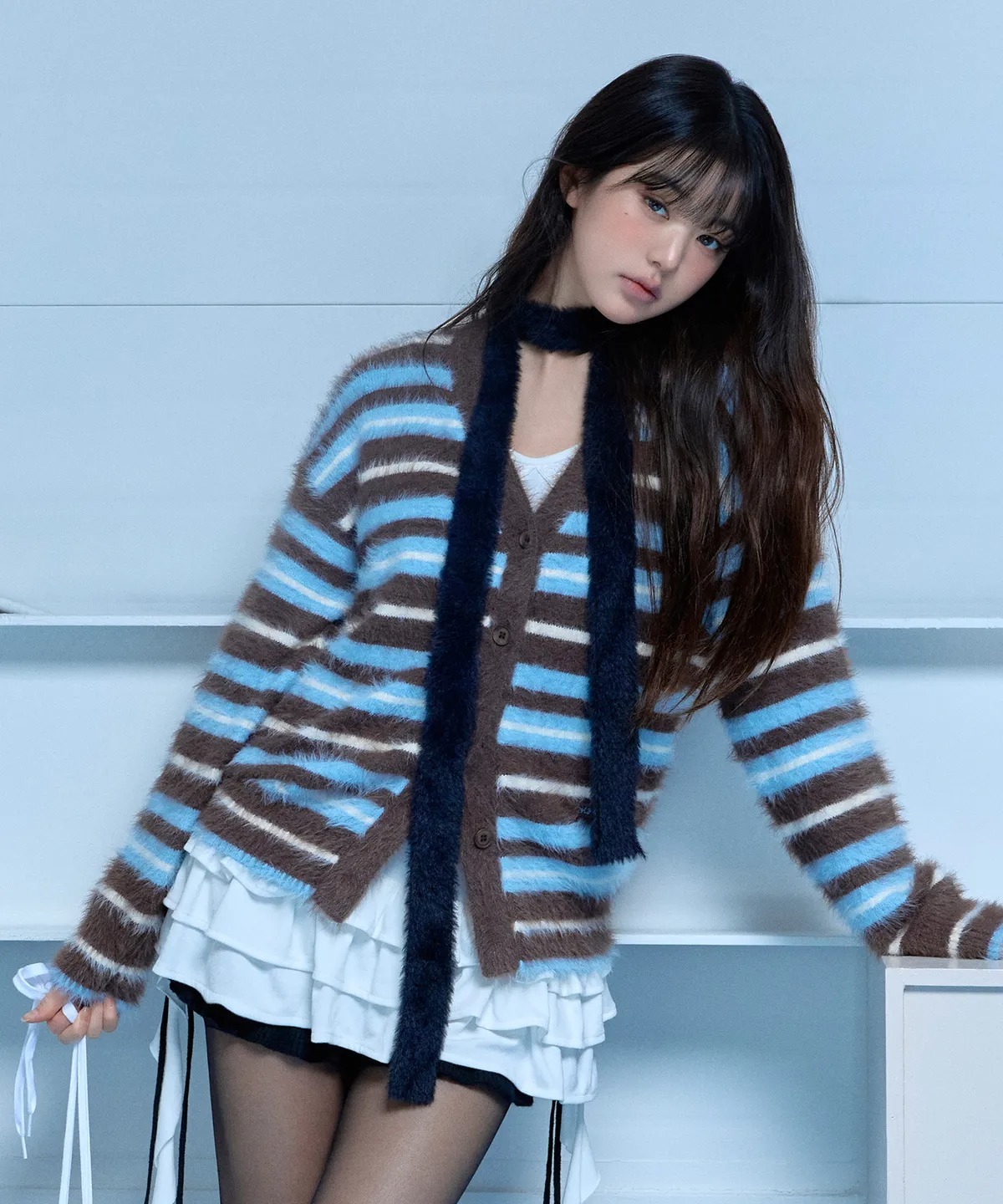 ROLAROLA FLUFFY LOOSE FIT CARDIGAN