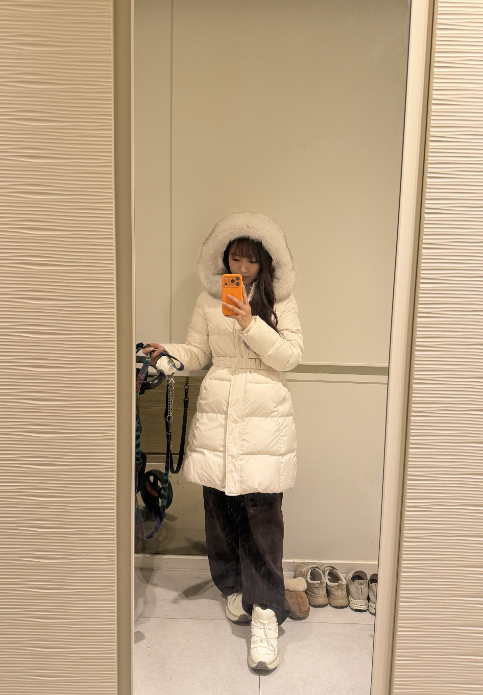 【SHESMISS】Belted Duck Down Puffer Jacket