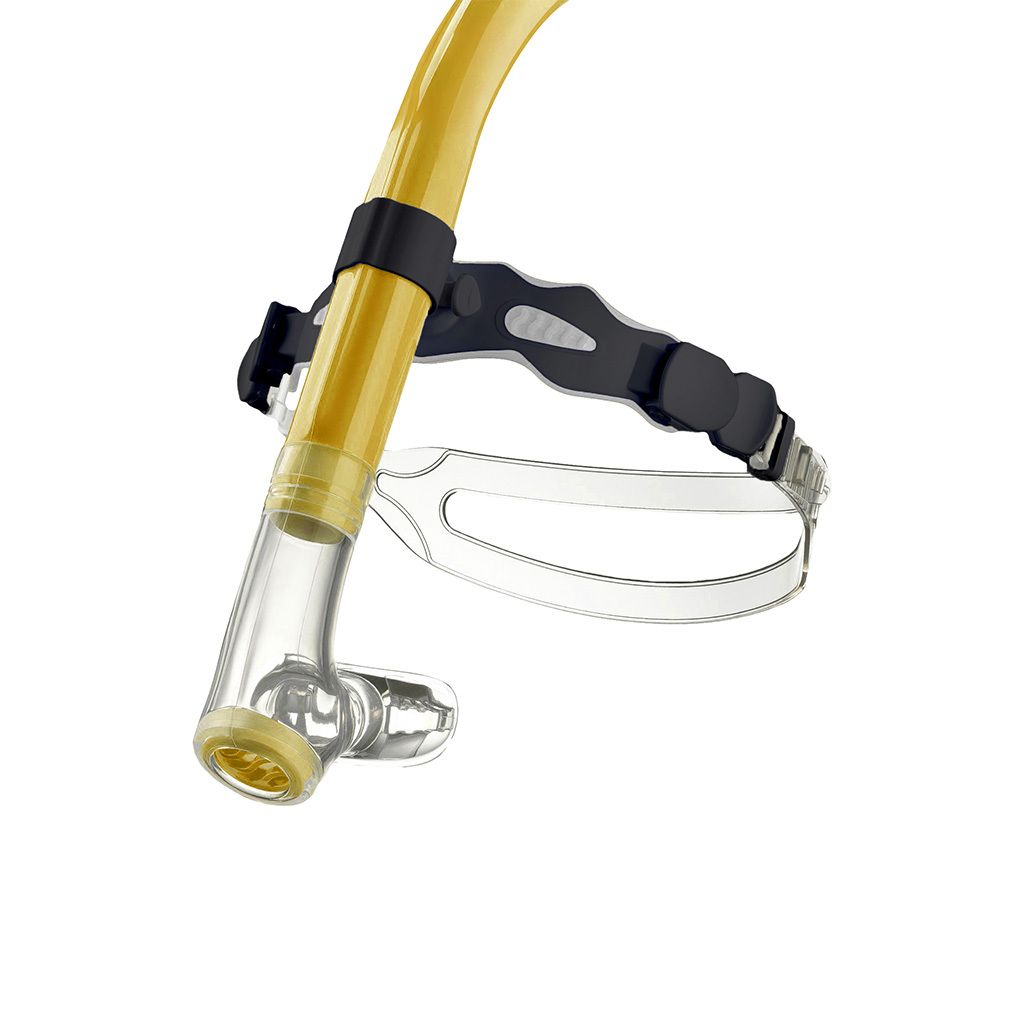 中性游泳訓練中置呼吸管 - 黃