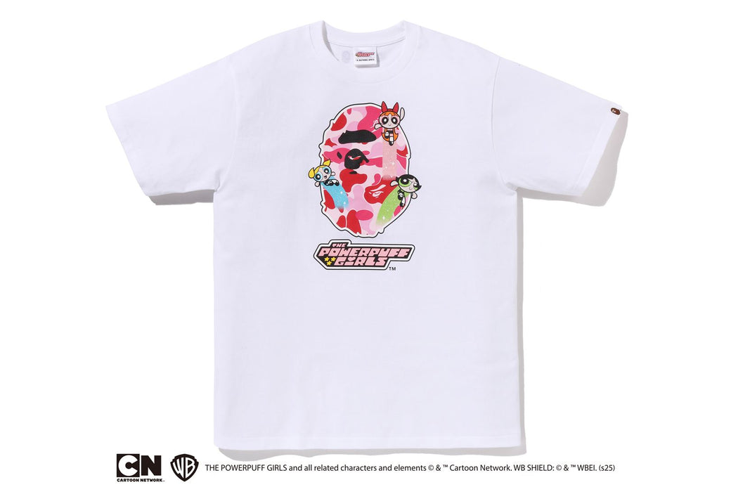 2025AW THE POWERPUFF GIRLS X BAPE A BATHING APE HEAD TEE 聯名 飛天小女警 短T 短袖 現貨 1L73210901