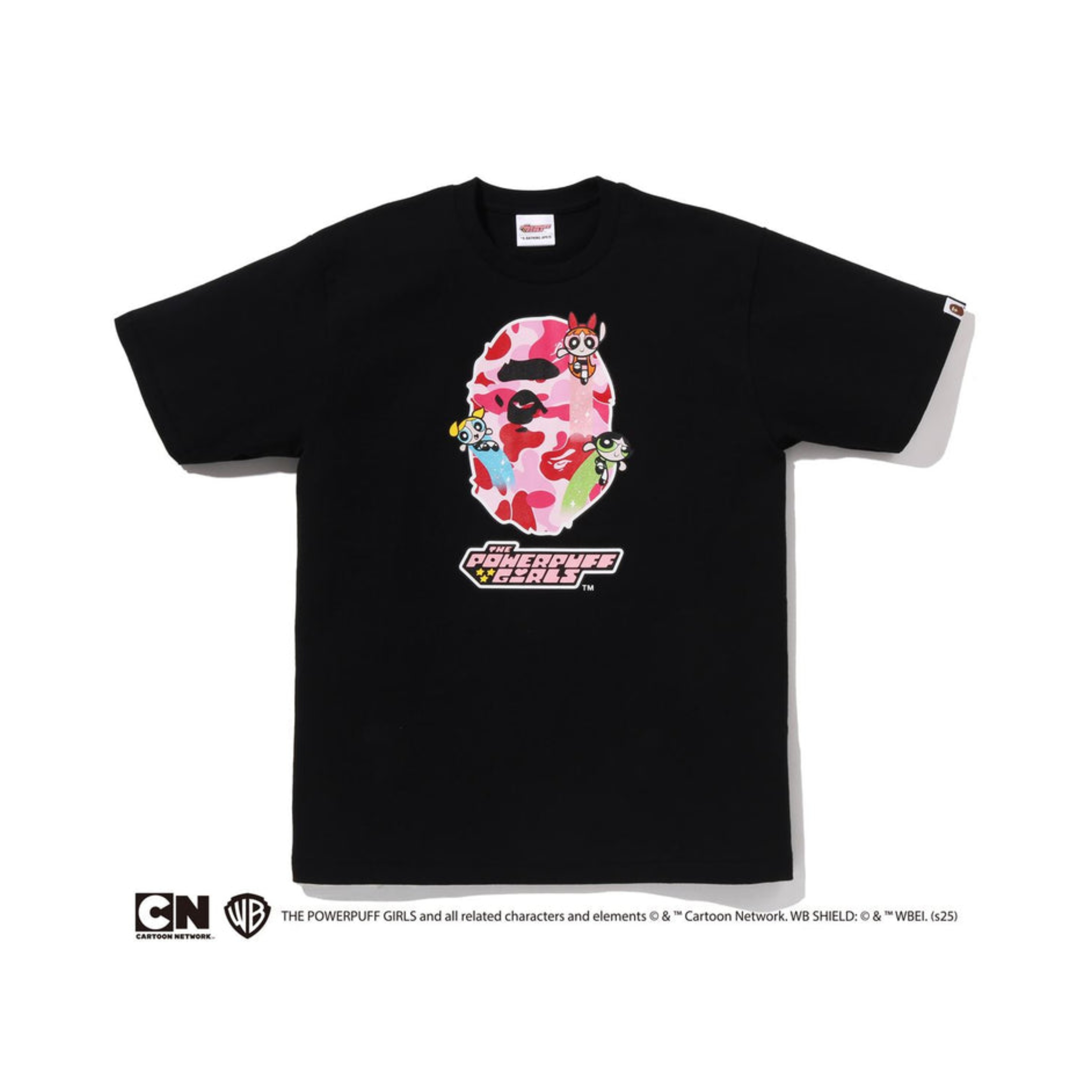2025AW THE POWERPUFF GIRLS X BAPE A BATHING APE HEAD TEE 聯名 飛天小女警 短T 短袖 現貨 1L73210901
