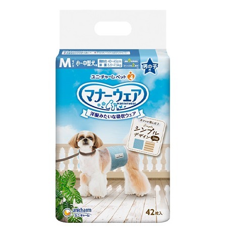 Unicharm Manners Wear for Male Dogs 42pcs - M size