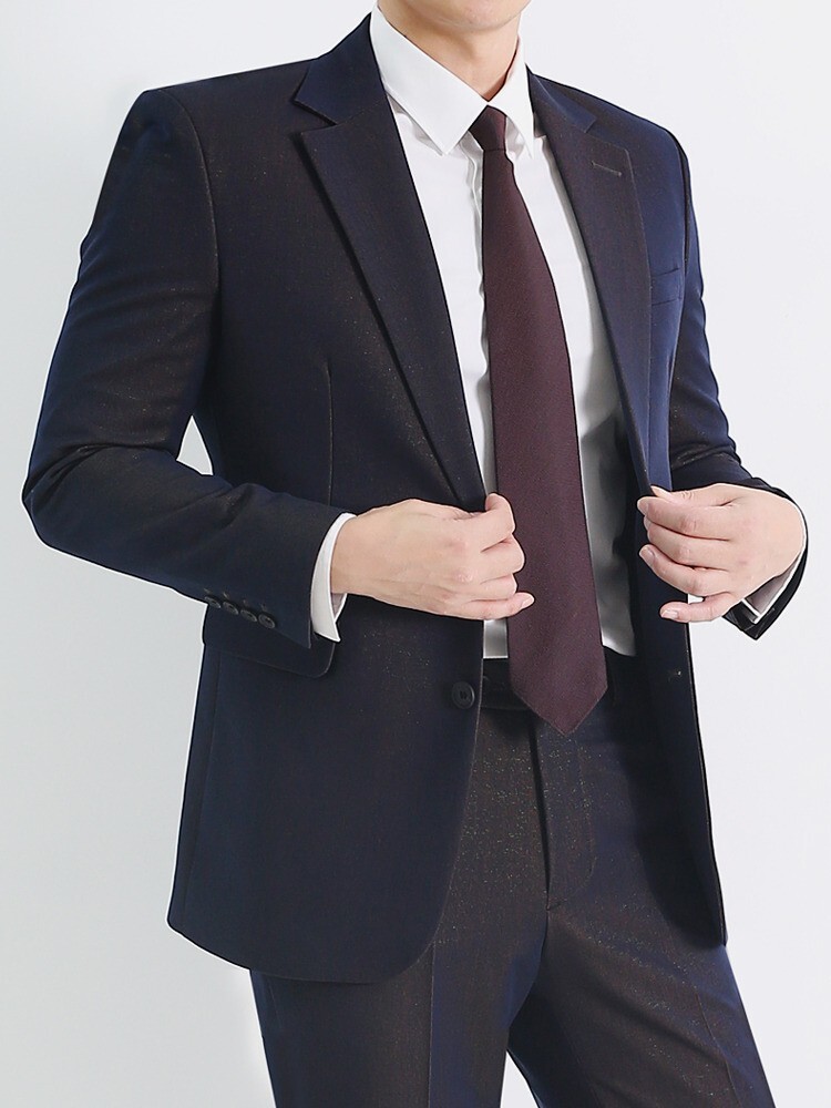 Borgo 雙色經典西裝外套 西裝褲 成套西裝