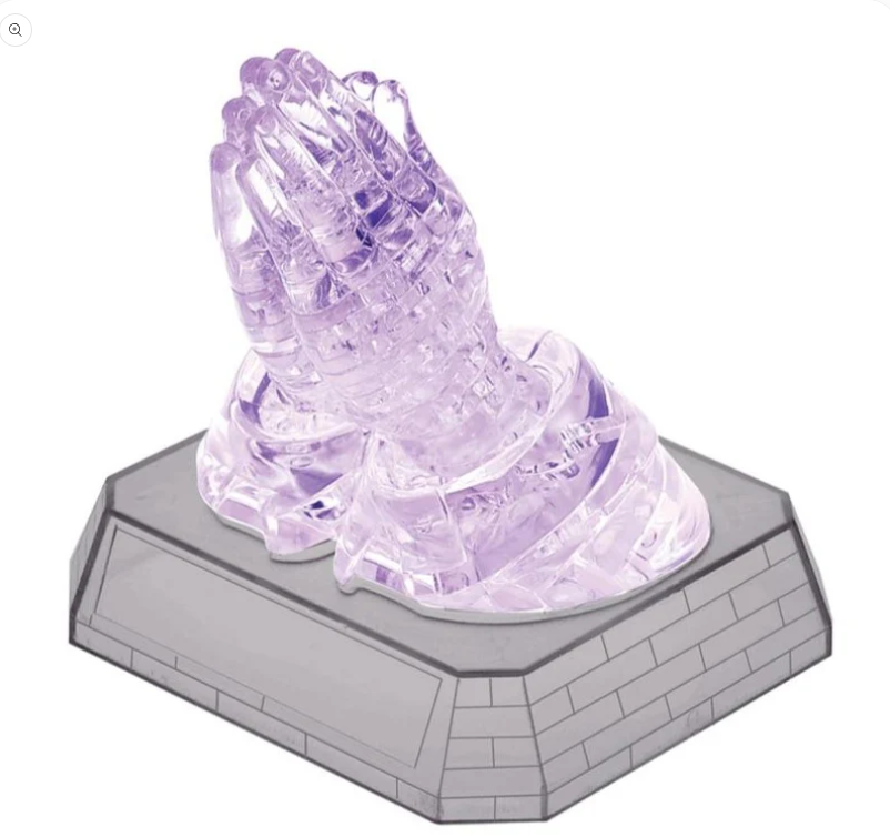 雙手合十 (立體水晶)