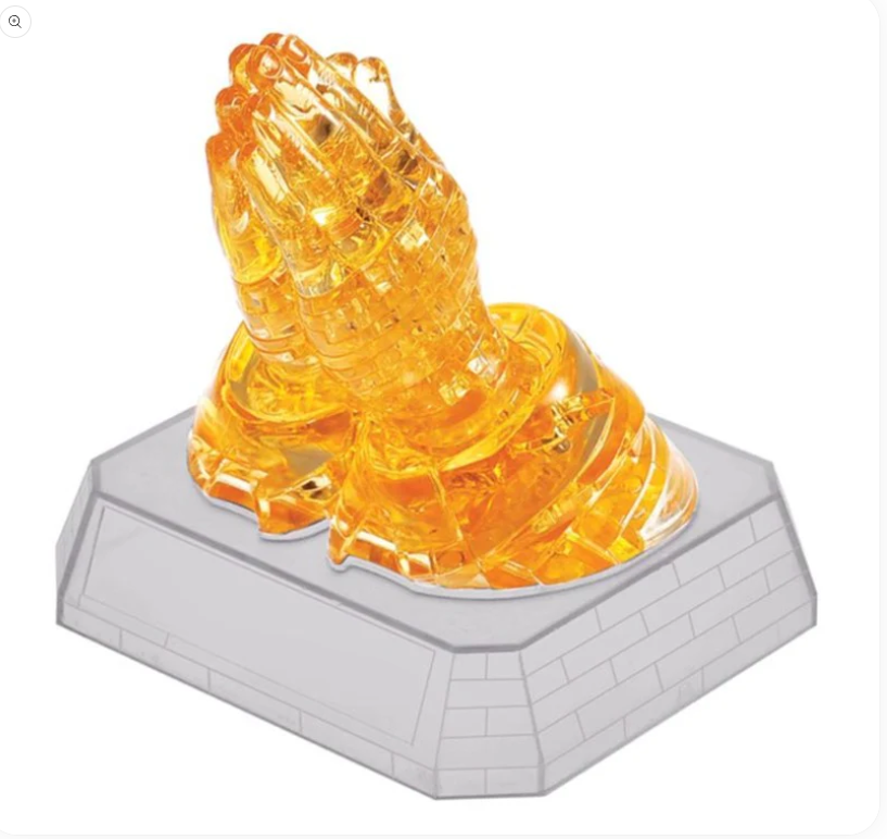 雙手合十 (立體水晶)