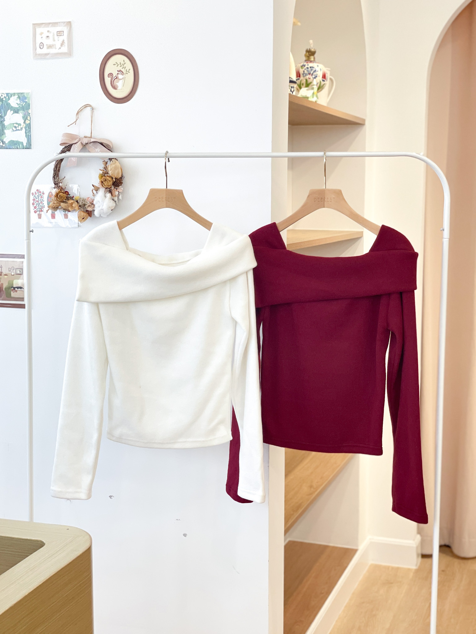 T1452 New Year Soft Wrap Top